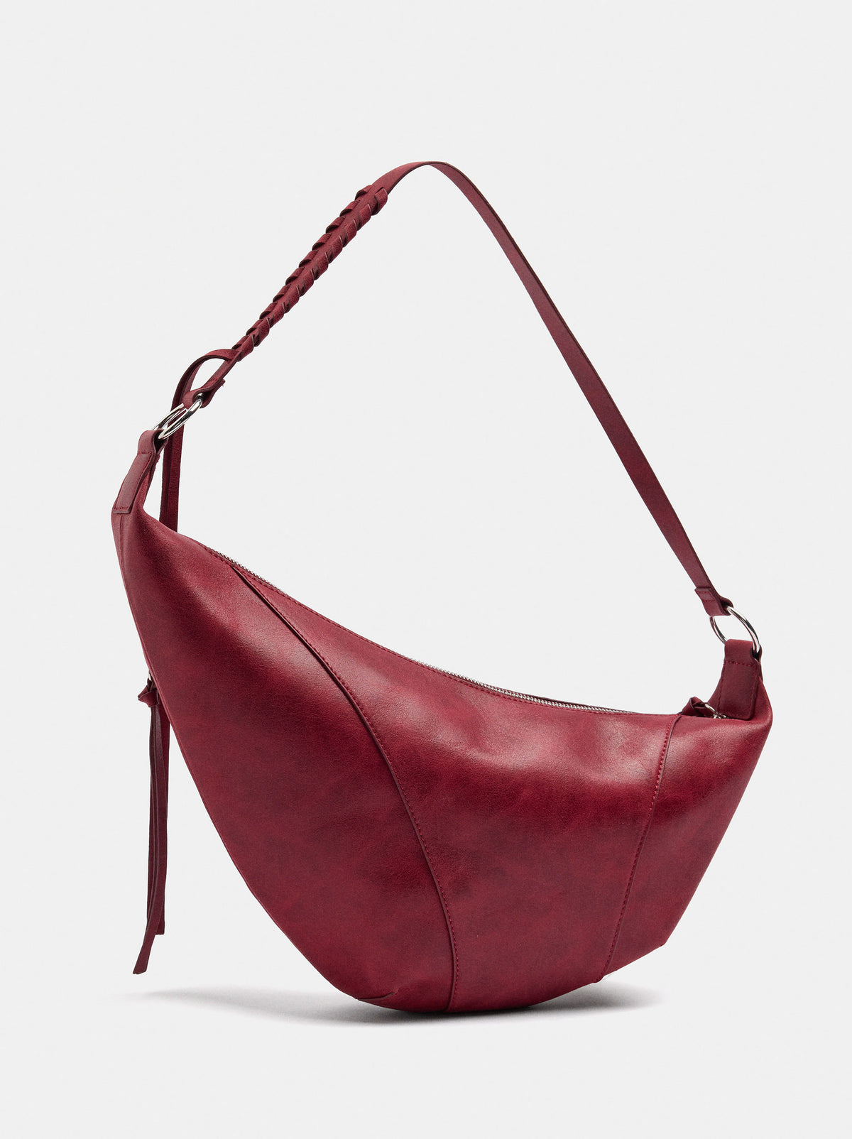 Asymmetrical Shoulder Bag With Pocket