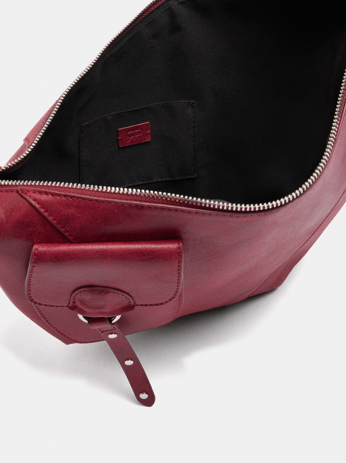 Asymmetrical Shoulder Bag With Pocket