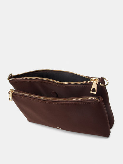 Soft Dual-Texture Crossbody Bag