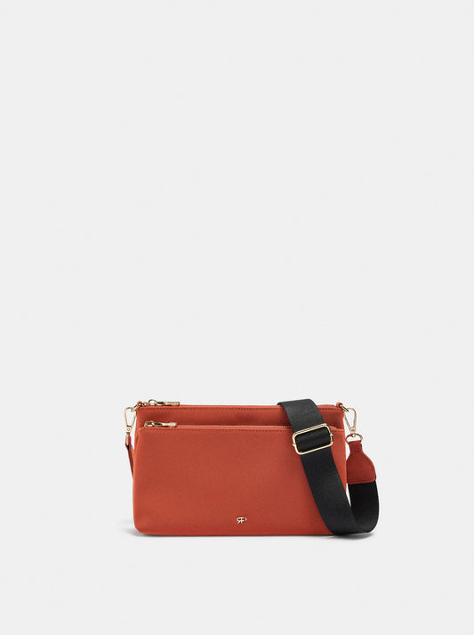 Soft Dual-Texture Crossbody Bag
