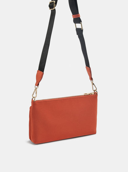 Soft Dual-Texture Crossbody Bag