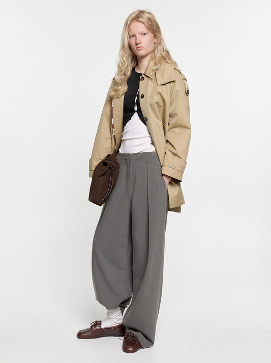 Flowy Trousers With Pleats