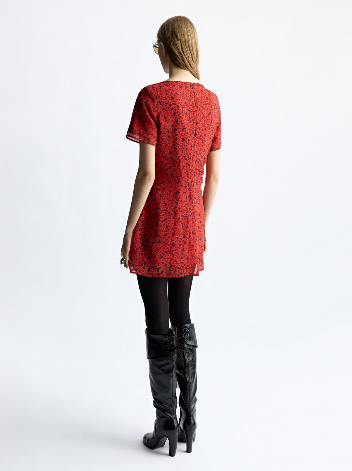 Short Floral Printed Dress