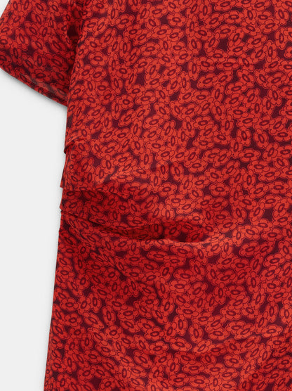 Short Floral Printed Dress