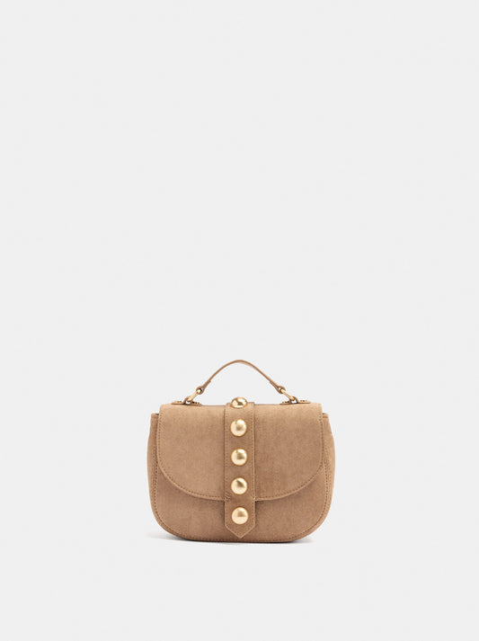Handbag With Beads And Flap