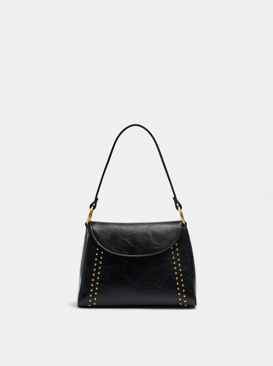 Tote Bag With Studs And Flap