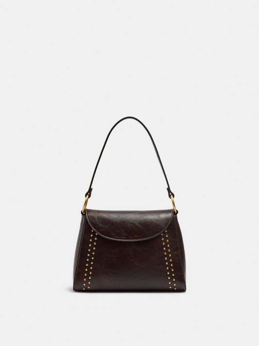 Tote Bag With Studs And Flap