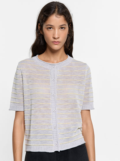 Knit Cardigan With Stripes