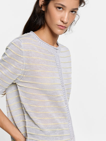 Knit Cardigan With Stripes