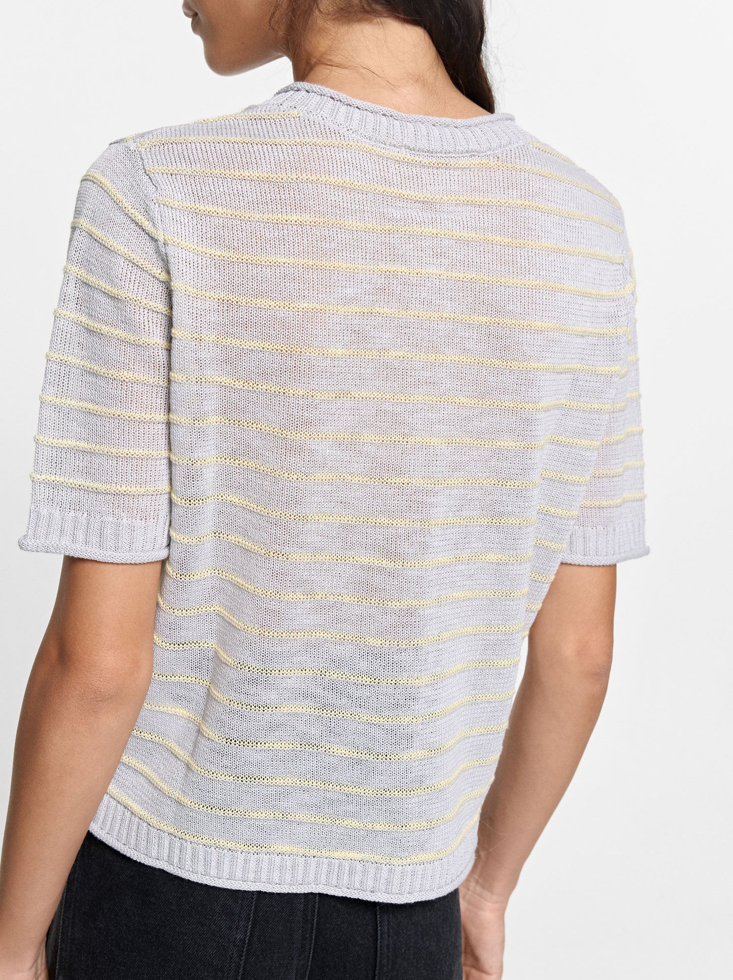 Knit Cardigan With Stripes