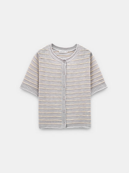 Knit Cardigan With Stripes
