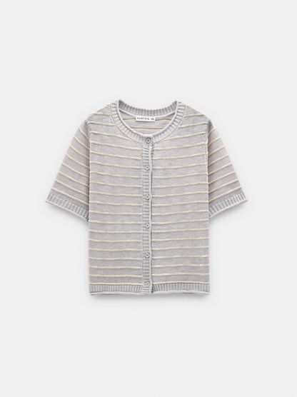 Knit Cardigan With Stripes