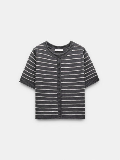 Knit Cardigan With Stripes
