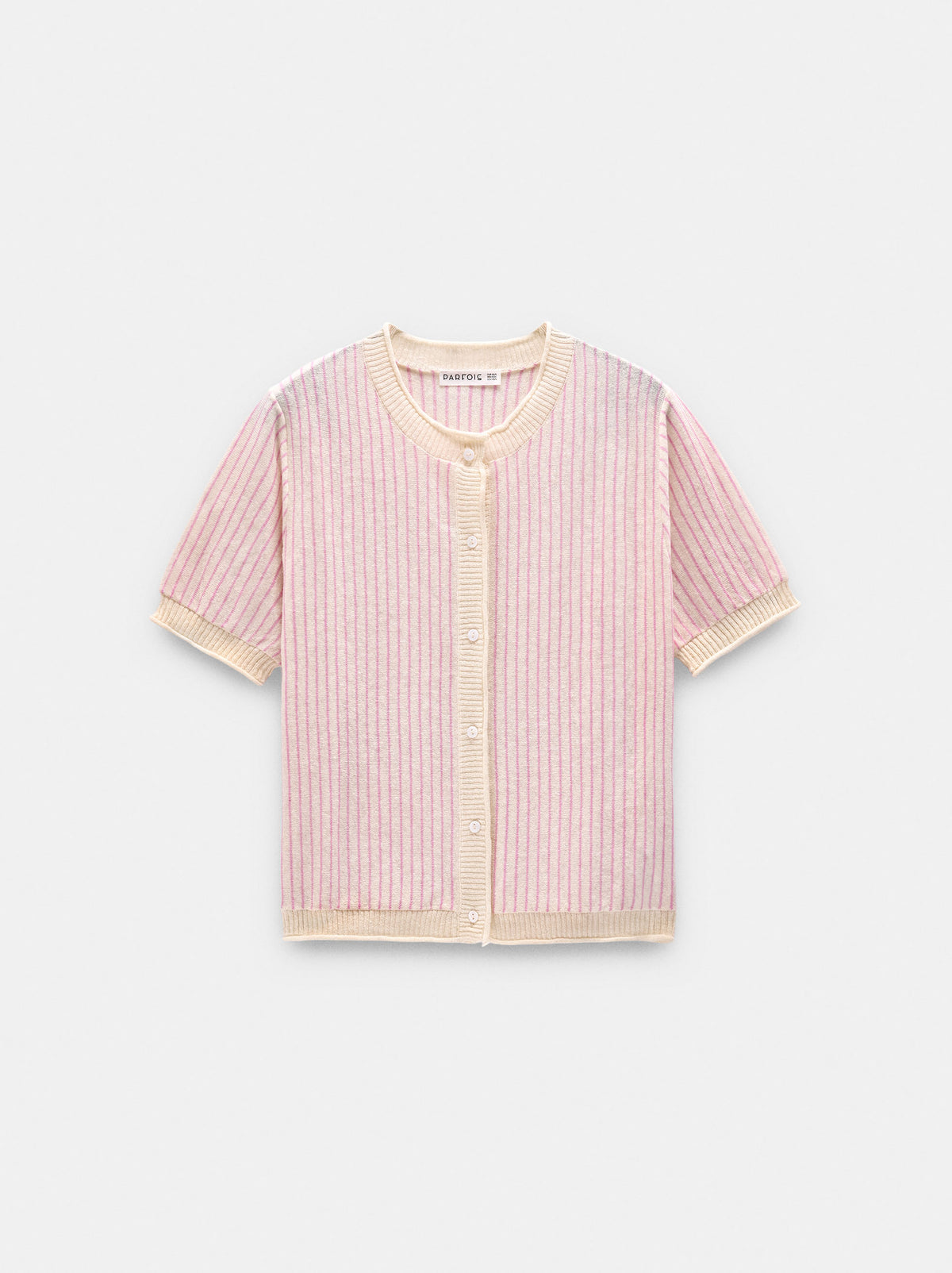 Striped Linen-Blend Cardigan