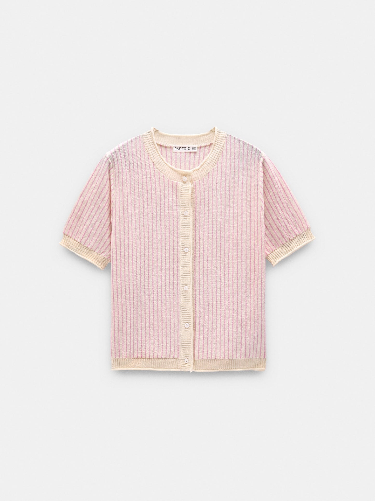 Striped Linen-Blend Cardigan