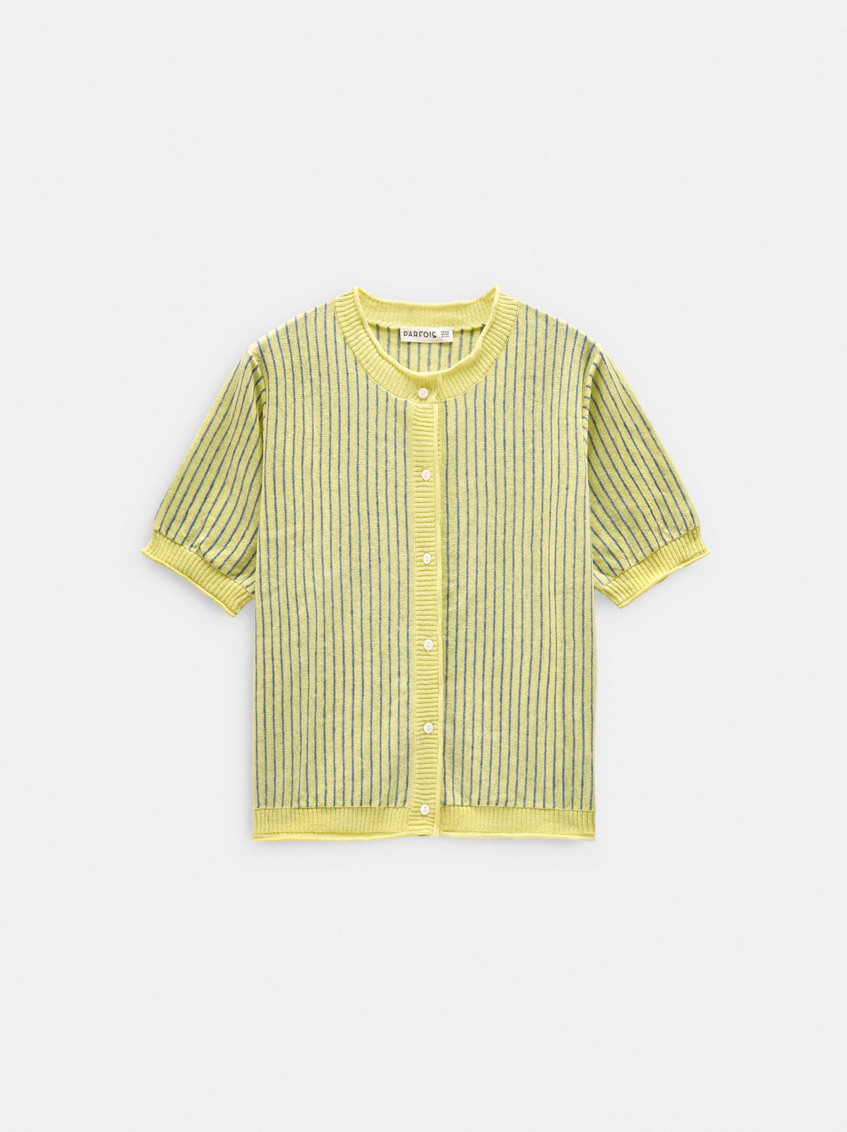 Striped Linen-Blend Cardigan