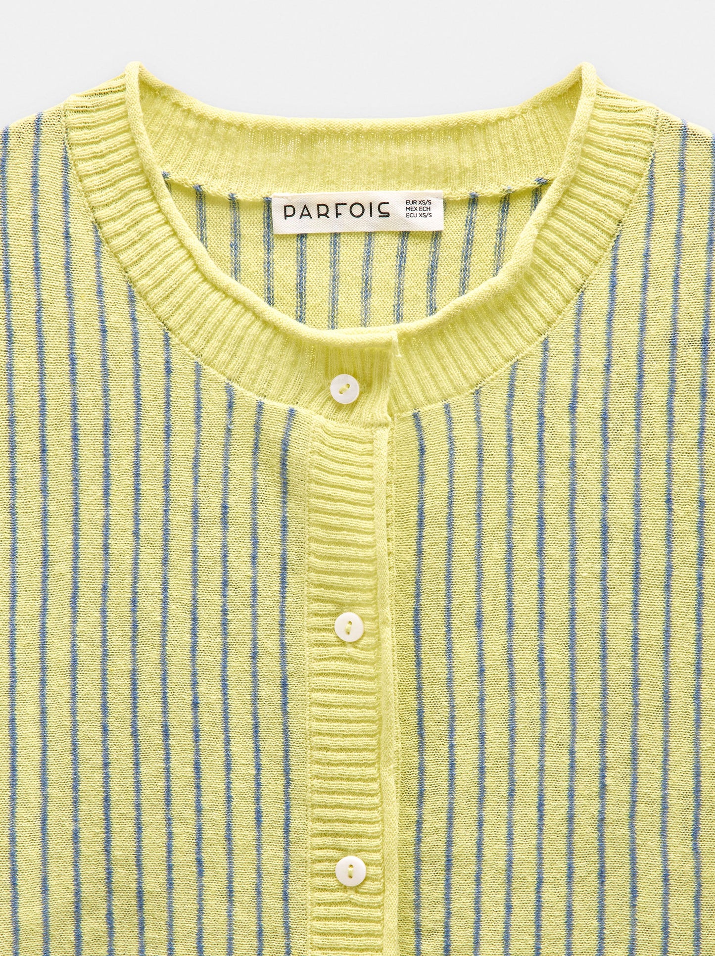 Striped Linen-Blend Cardigan