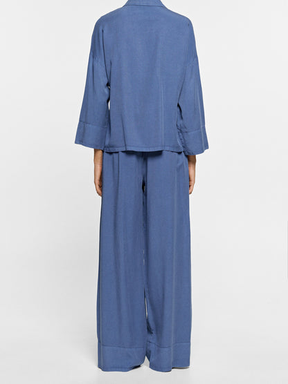 Flowy Blazer With Side Ties, 100% Lyocell