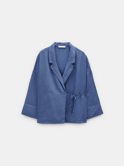 Flowy Blazer With Side Ties, 100% Lyocell