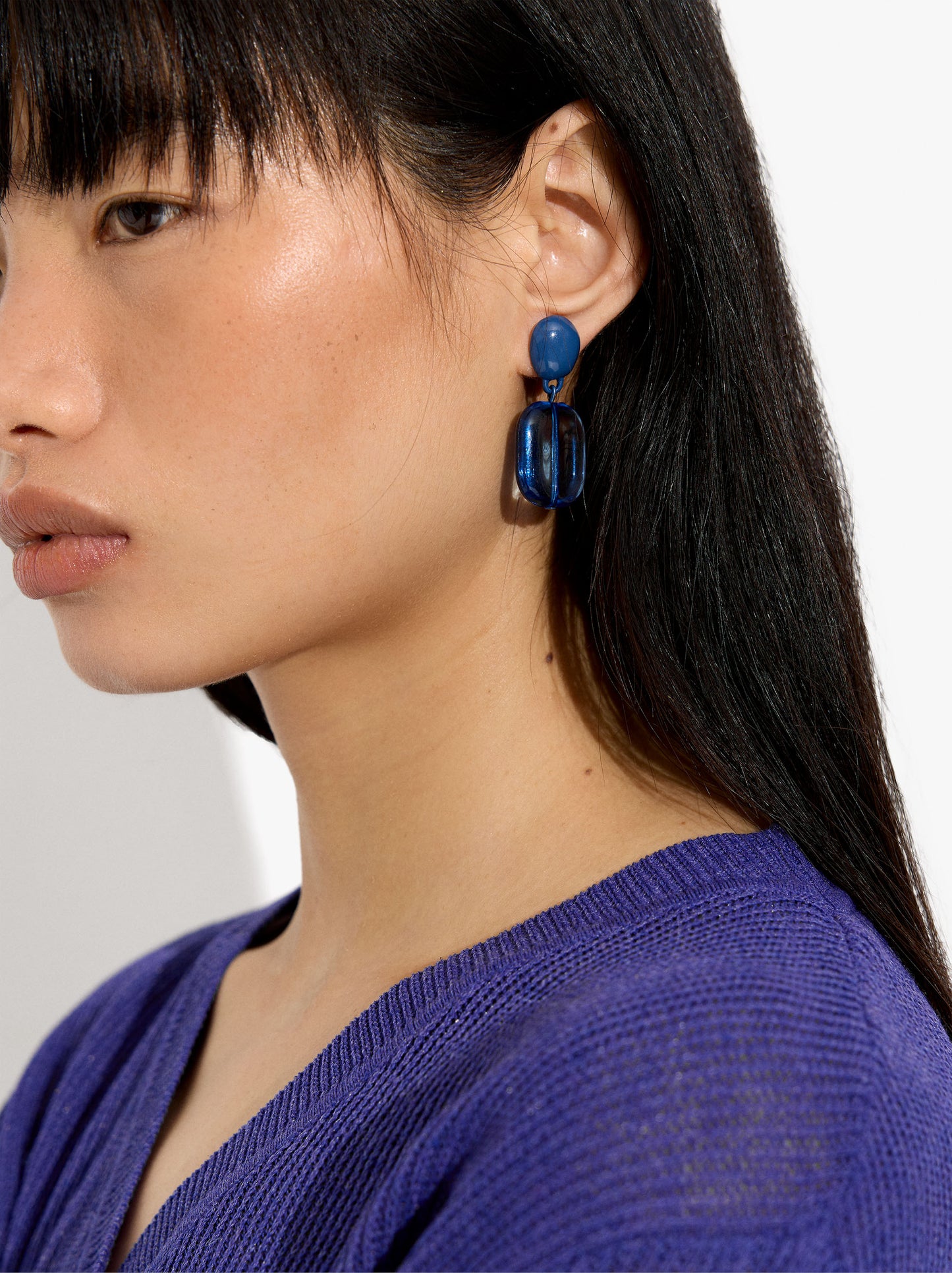 Transparent Resin Earrings
