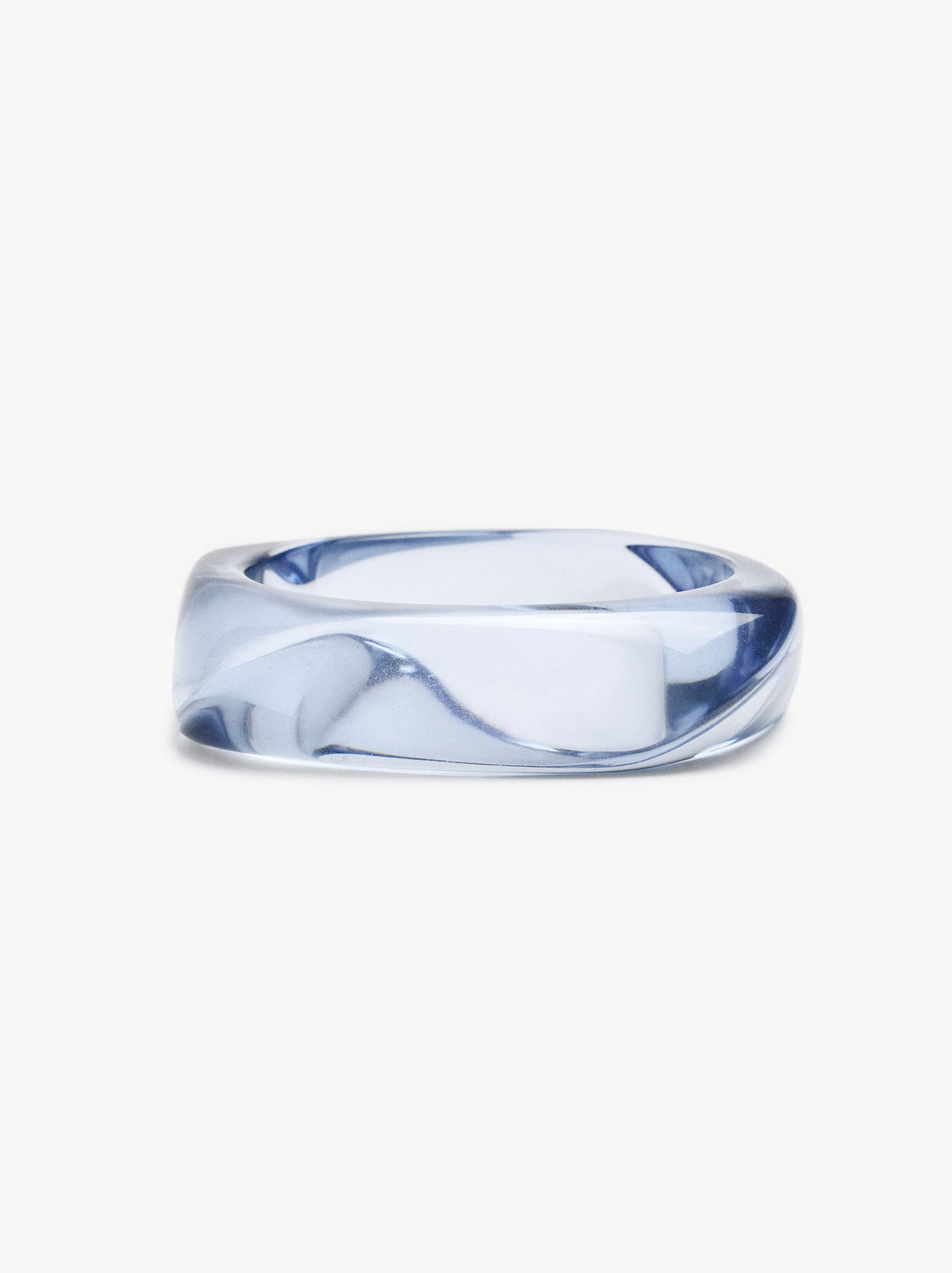 Transparent Resin Rigid Bracelet