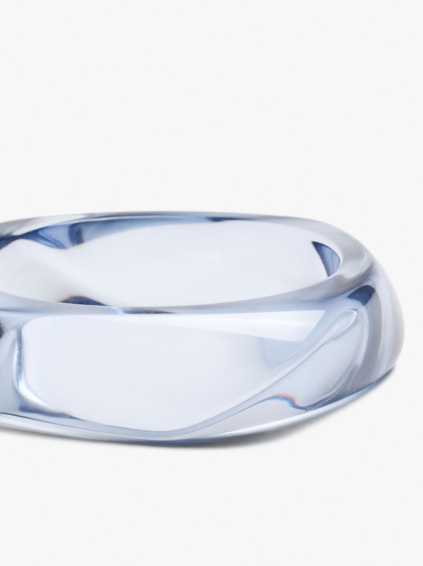 Transparent Resin Rigid Bracelet