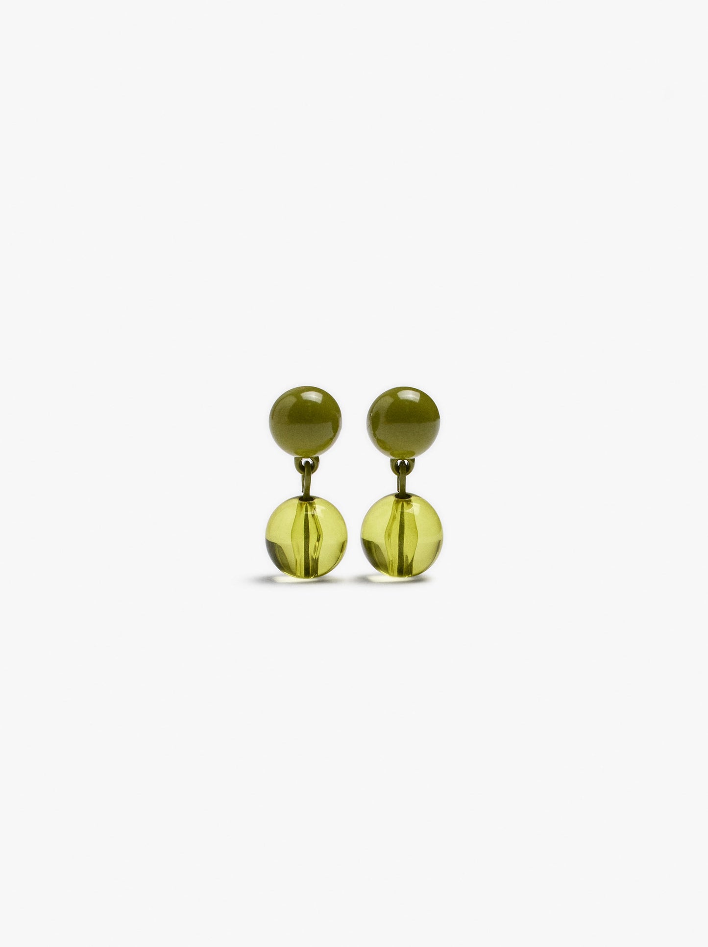 Resin And Enamel Bead Earrings