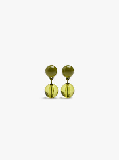 Resin And Enamel Bead Earrings