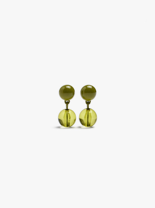 Resin And Enamel Bead Earrings