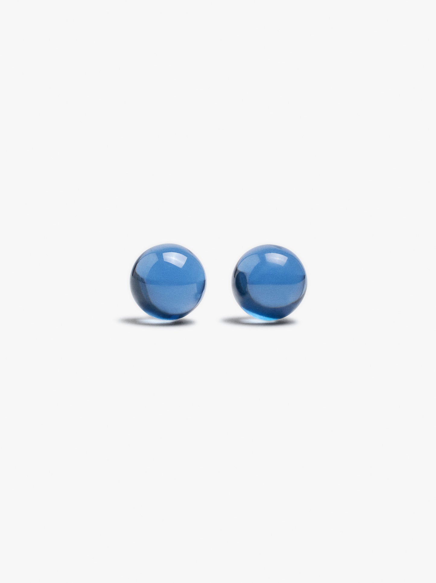 Transparent Resin Sphere Earrings