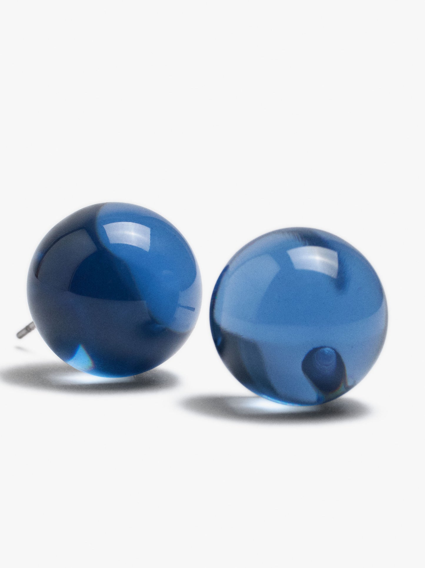 Transparent Resin Sphere Earrings