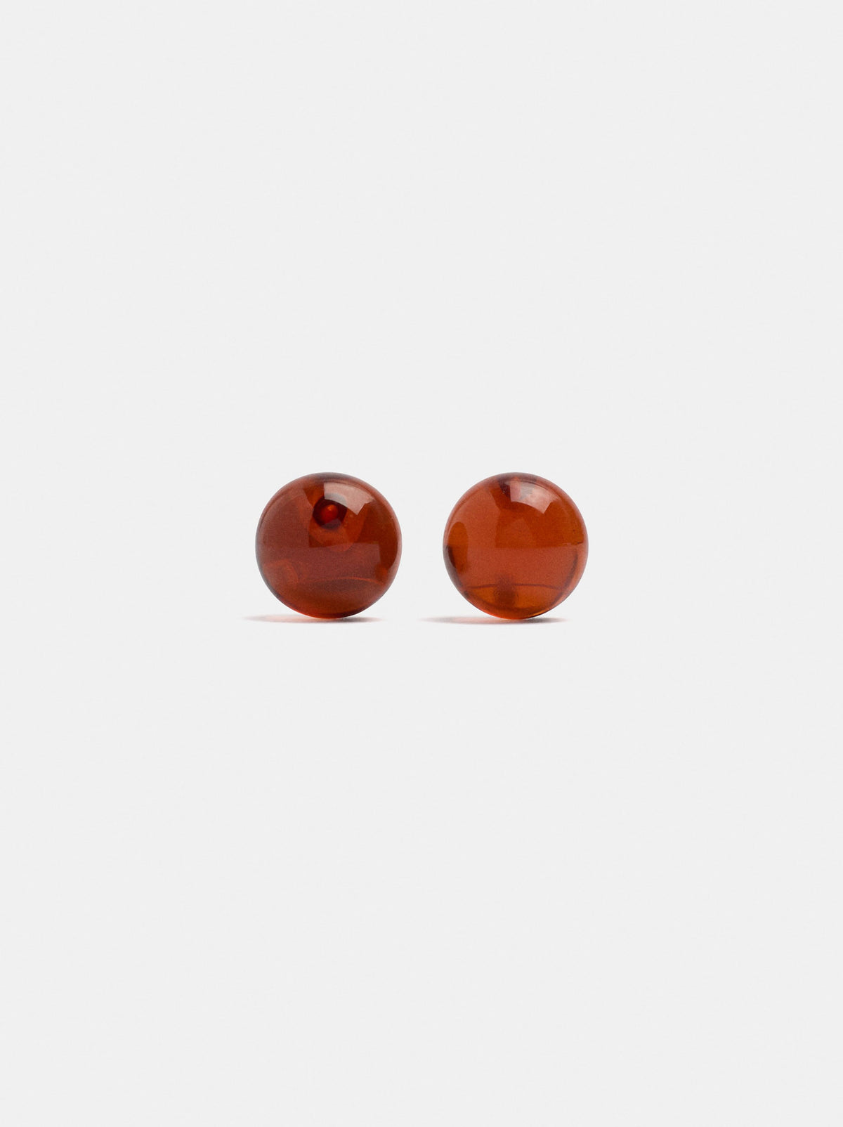 Transparent Resin Sphere Earrings