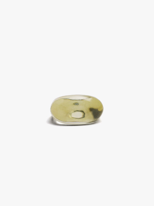 Oval Transparent Resin Ring