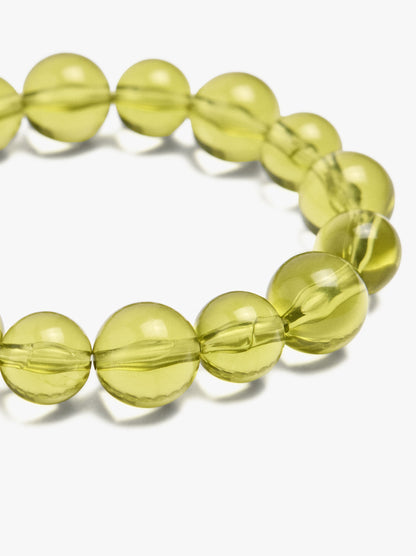 Elastic Bracelet With Transparent Resin Beads
