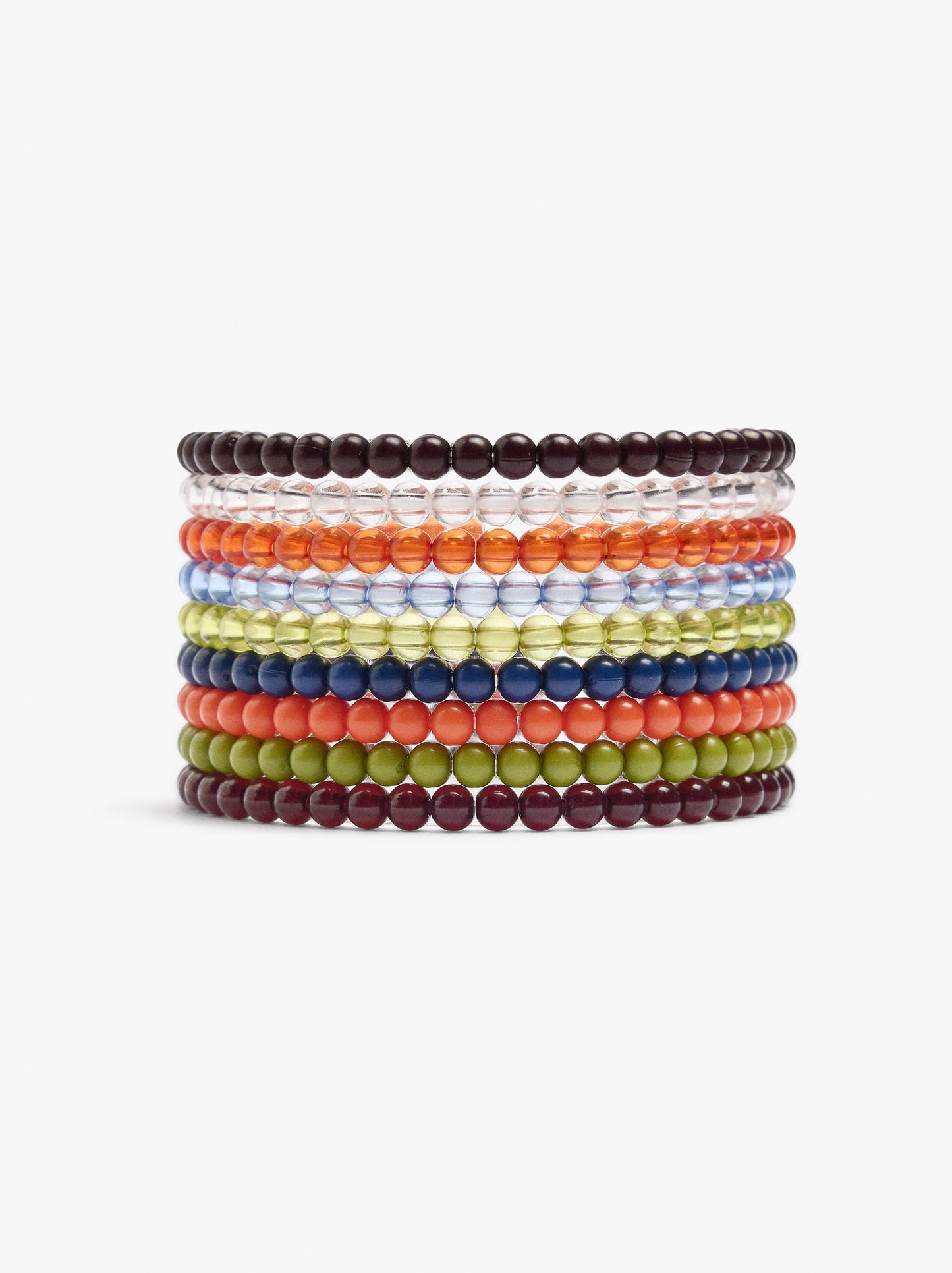 Set Of Long Resin Bracelets