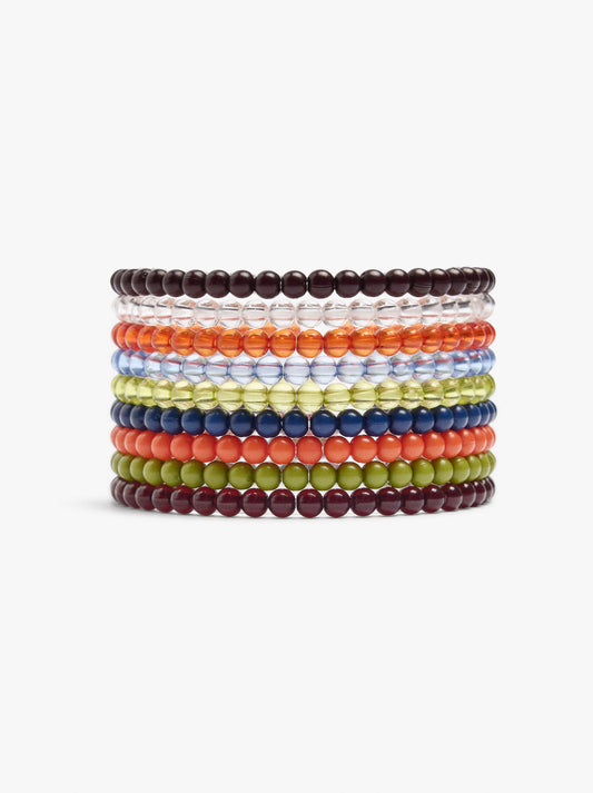 Set Of Long Resin Bracelets