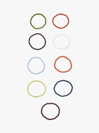 Set Of Long Resin Bracelets