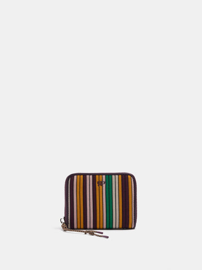 Striped Knit Wallet