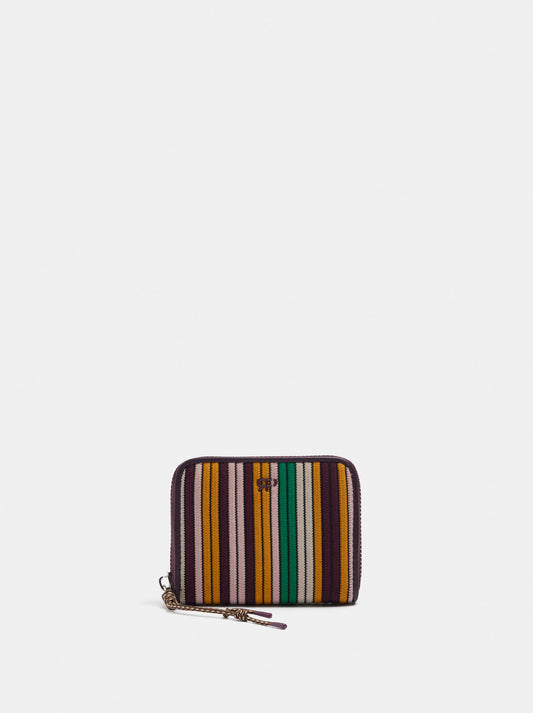 Striped Knit Wallet
