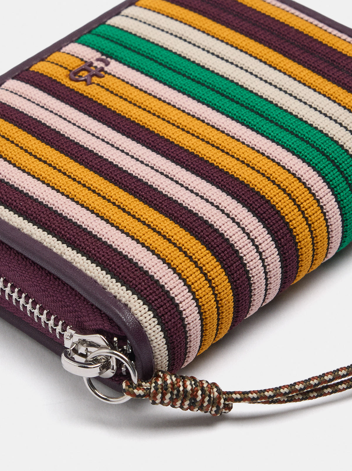 Striped Knit Wallet
