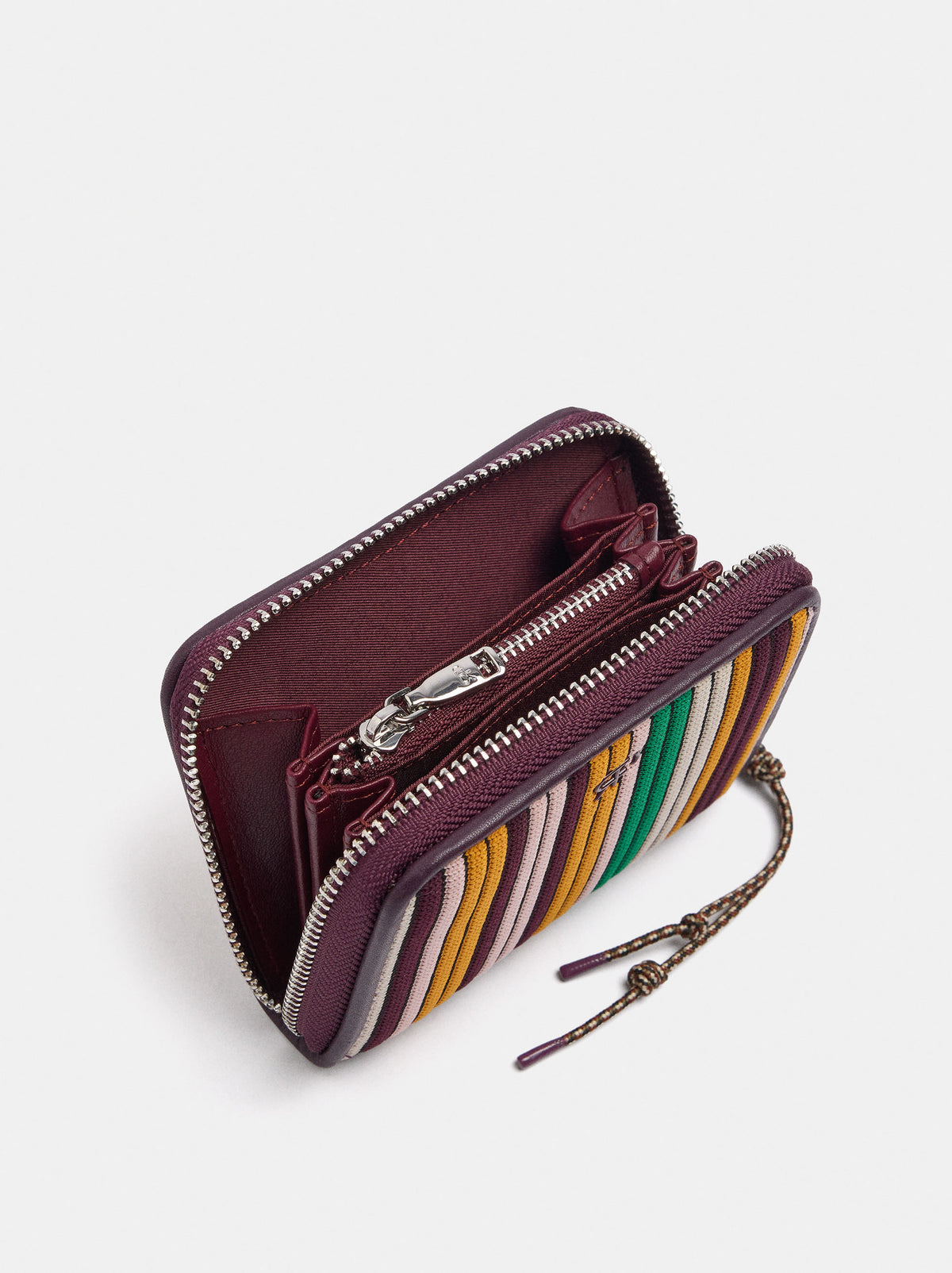 Striped Knit Wallet