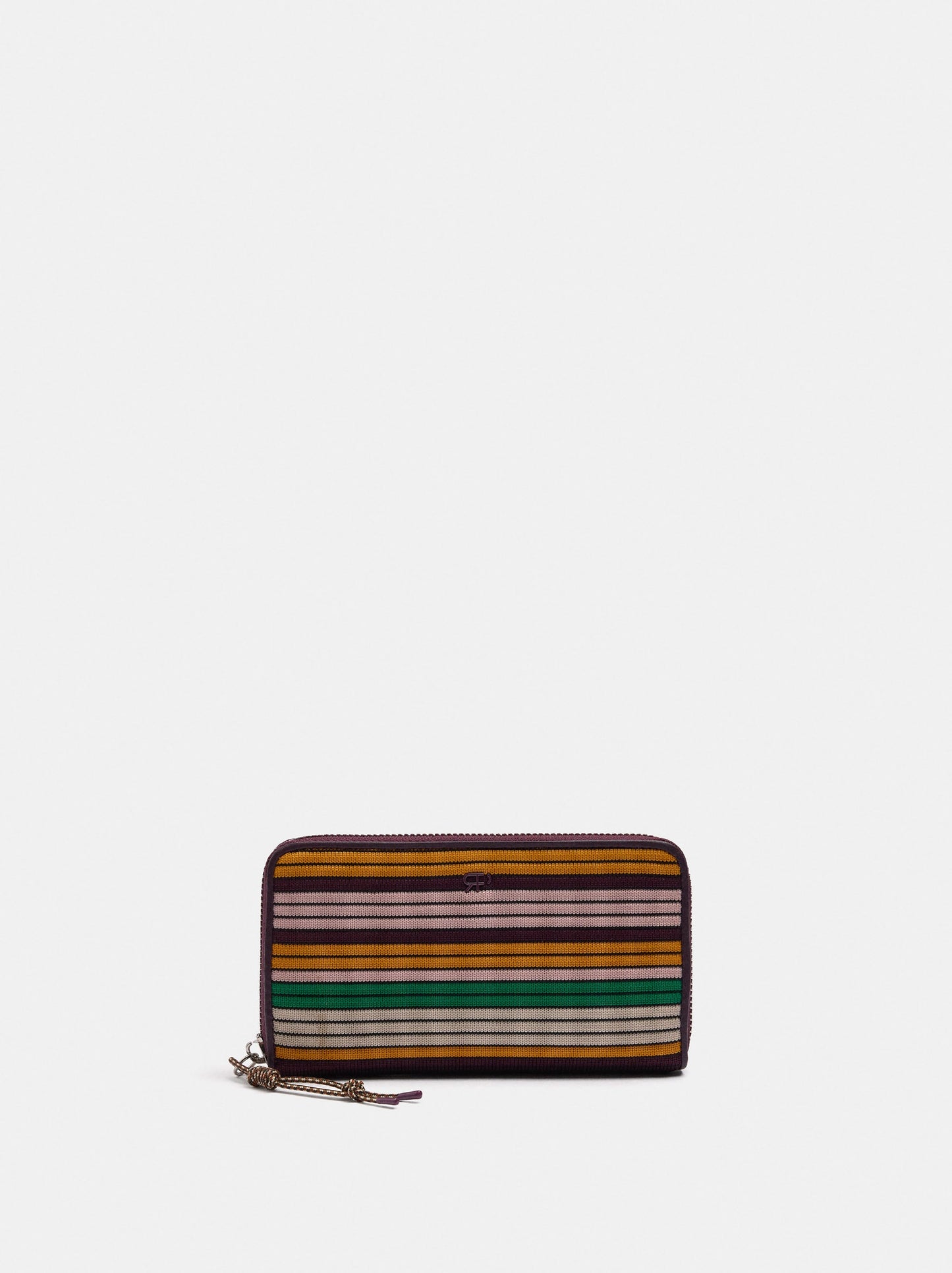 Long Striped Knit Wallet