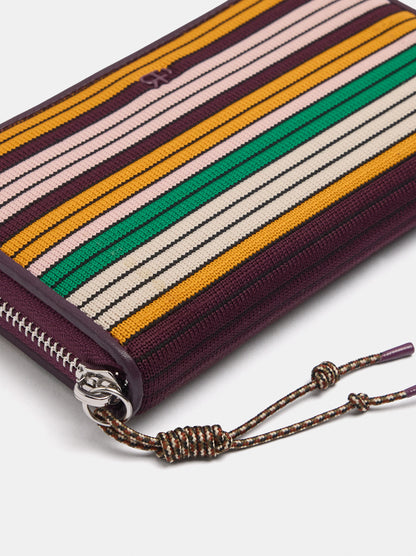 Long Striped Knit Wallet