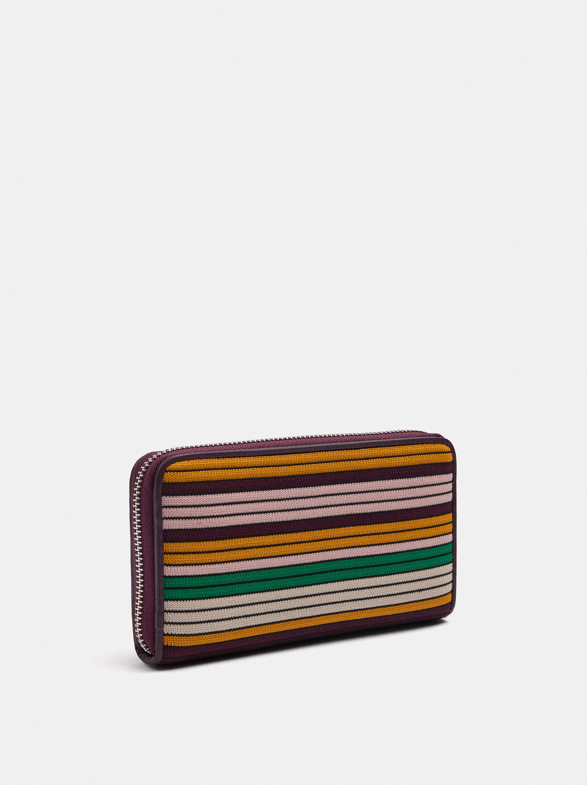 Long Striped Knit Wallet