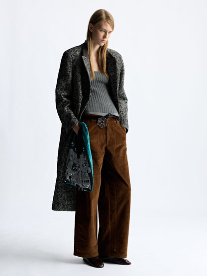 Wide Leg Corduroy Trousers