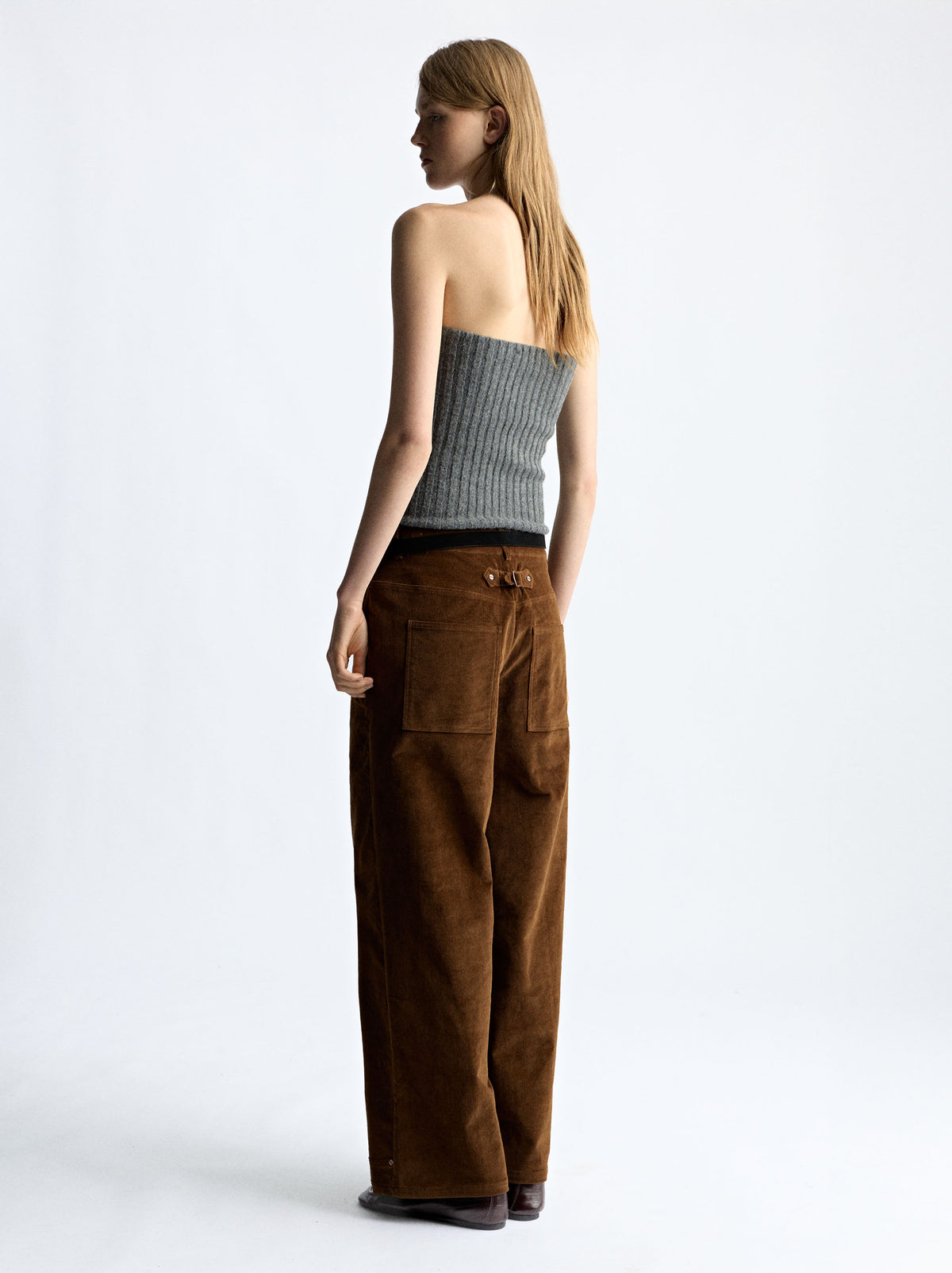 Wide Leg Corduroy Trousers