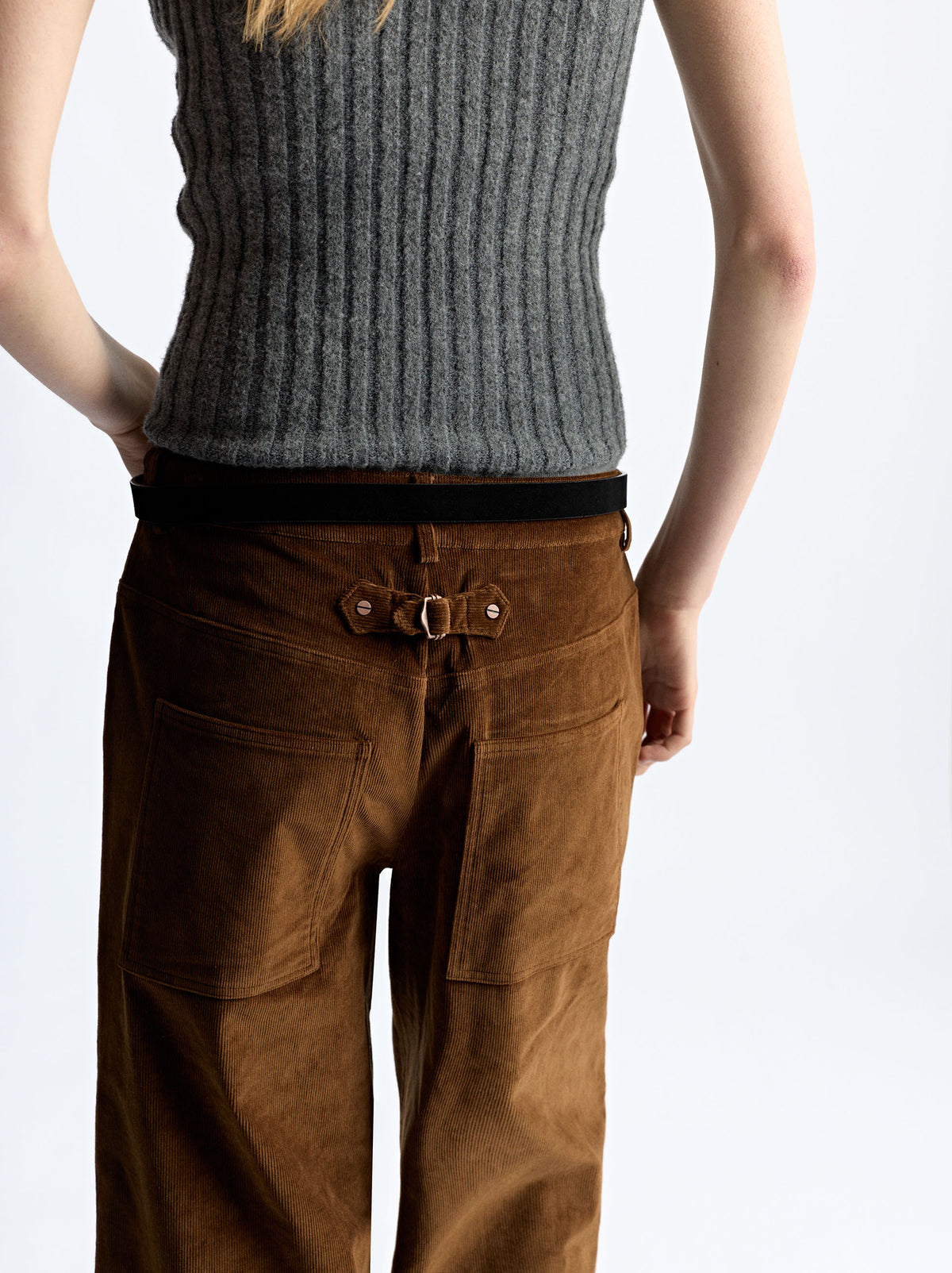 Wide Leg Corduroy Trousers