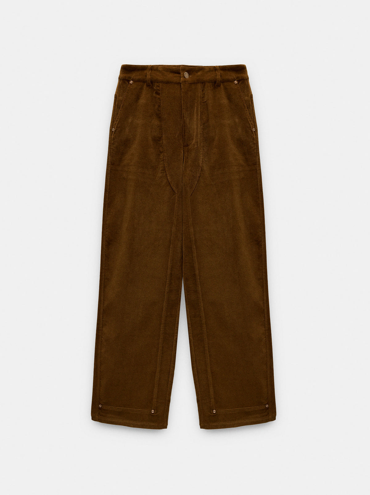 Wide Leg Corduroy Trousers