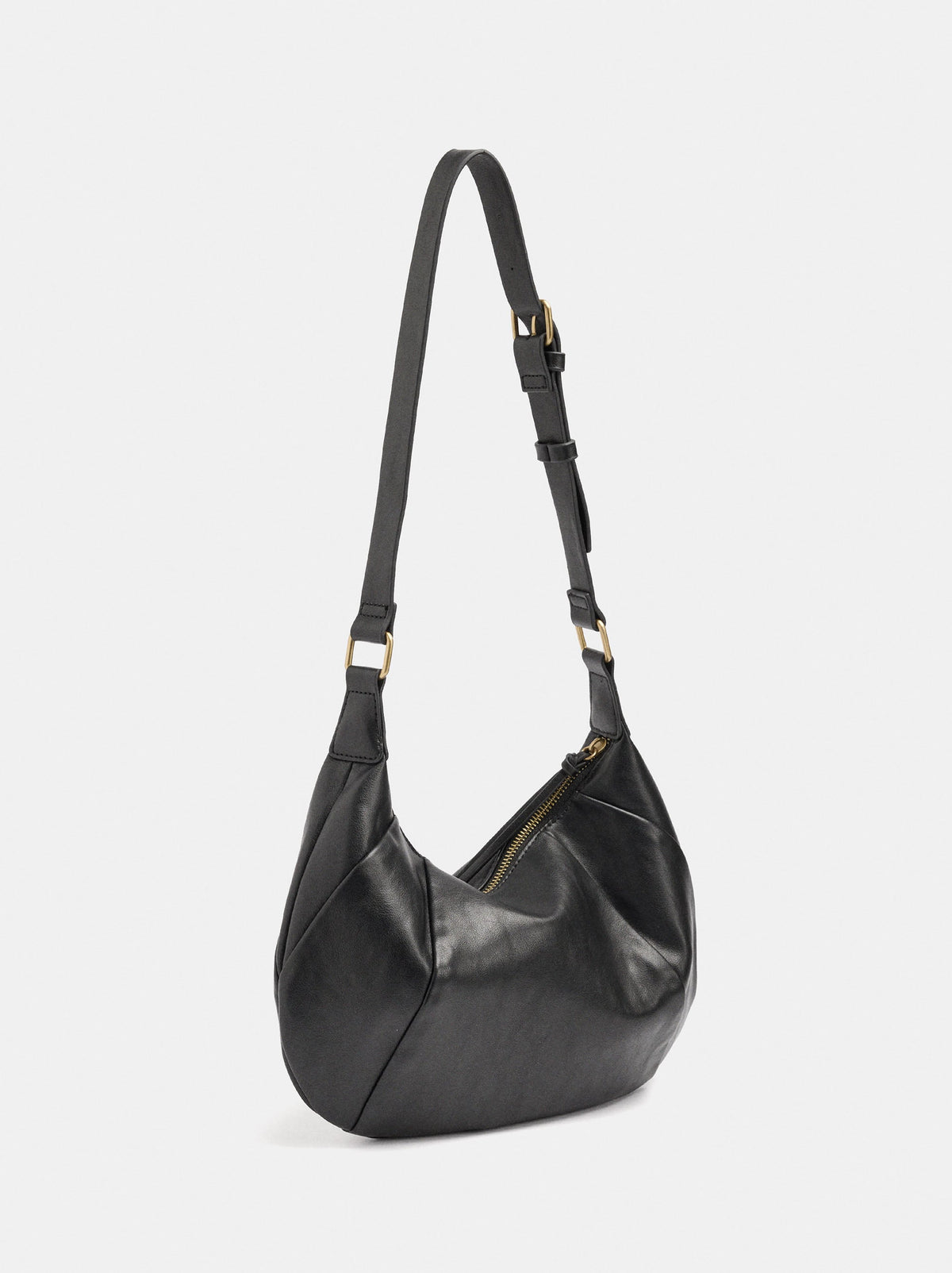 Oval Shoulder Bag With Studs