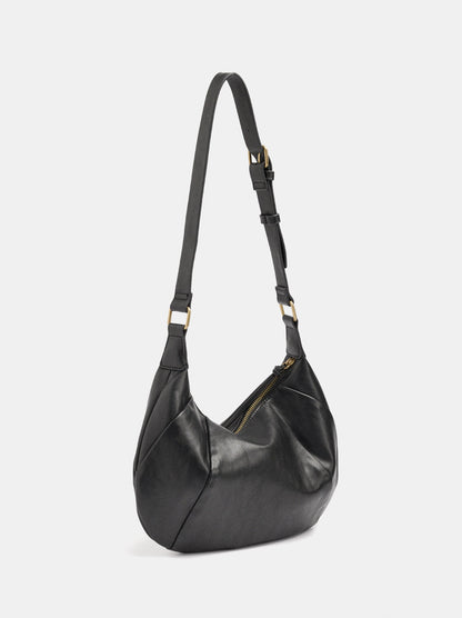 Oval Shoulder Bag With Studs